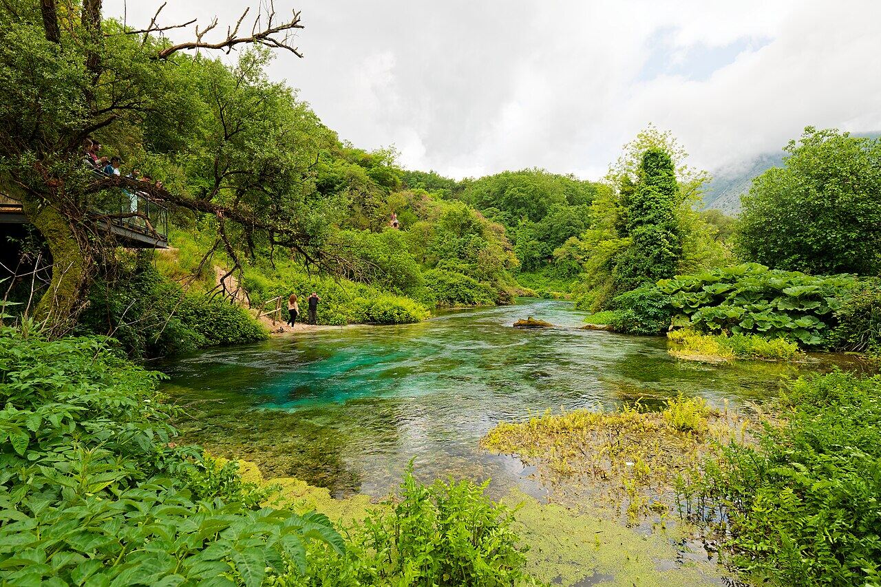 The Blue Eye spring near Saranda